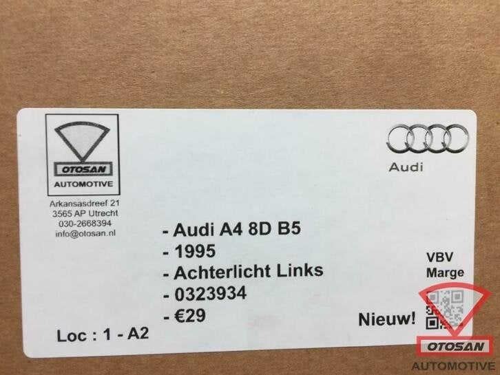 audi a4 8d b5 1994 2001 achterlichten rechts nieuw! 0323934, Auto-onderdelen, AUDI AG, Kundenbetreuung@audi.de, Nieuw, Auto-Union-Strasse 1
85045  Ingolstadt, DE
