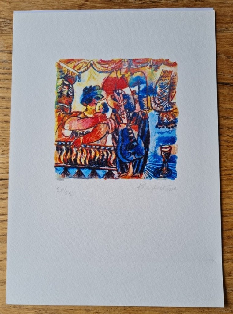 Théo Tobiasse - Untitled - Litho Handgesign., Antiek en Kunst, Verzenden