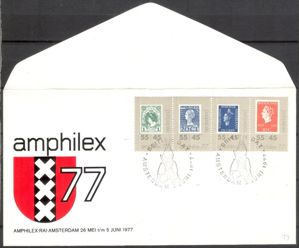 Amphilex 1977 RAI Amsterdam - wapen van Amsterdam, Verzenden, Envelop