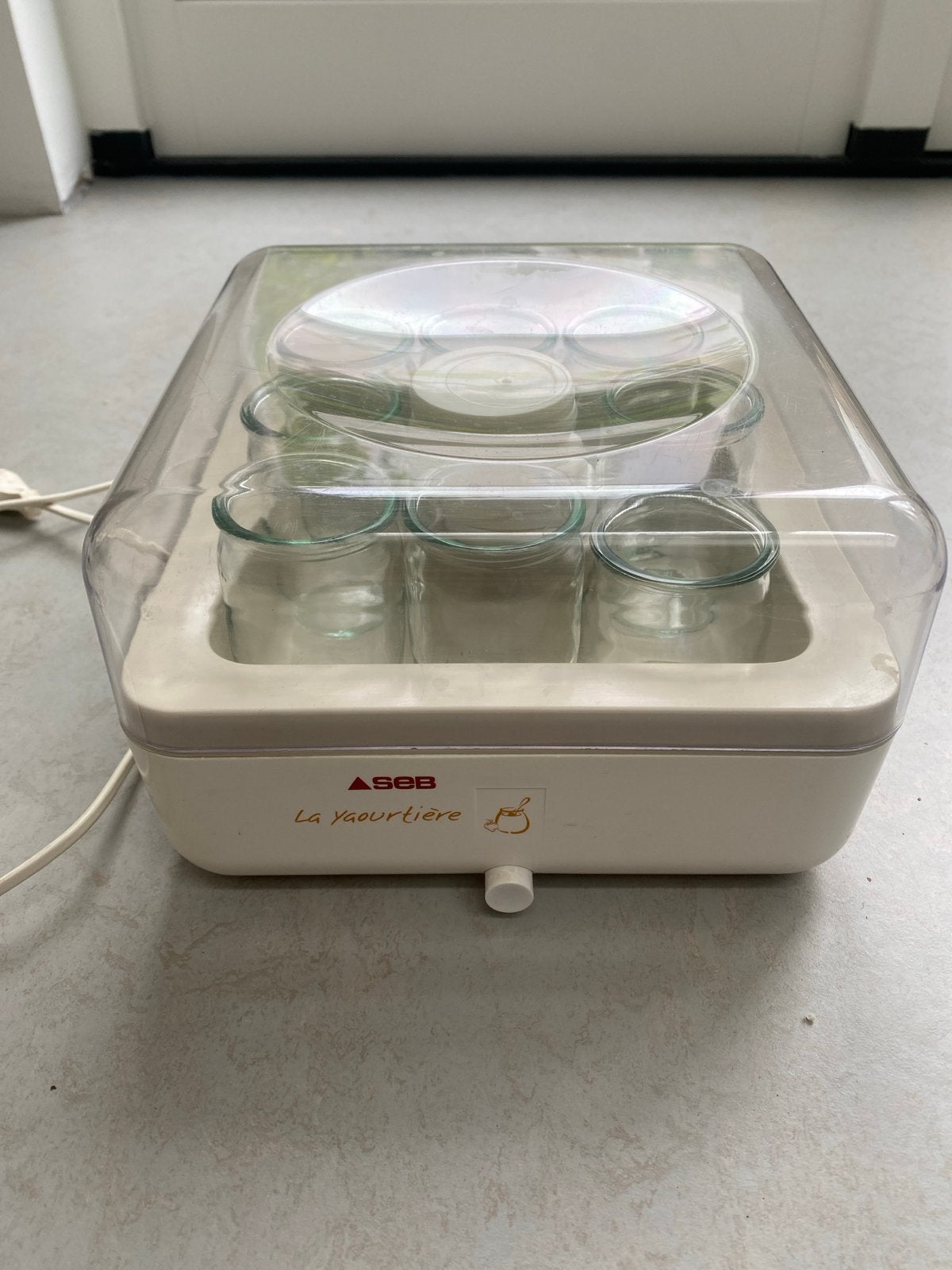 Yoghurtmaker SEB La Yaourtiere met accessoires, Ophalen, Gebruikt