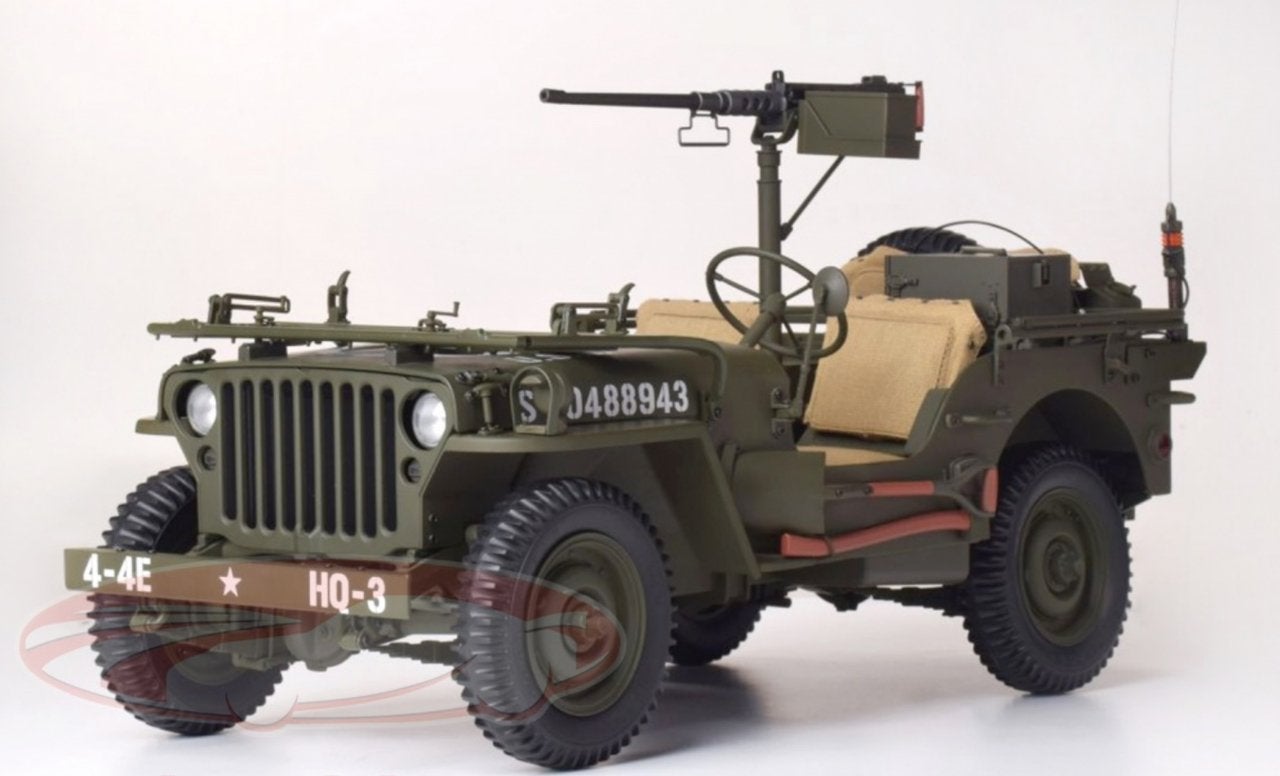 1/8 Ixo Jeep Willys US 4x4 - full metal!! Nieuw in artbox, Verzamelen, Ophalen of Verzenden, Amerika, Miniatuur of Beeldje