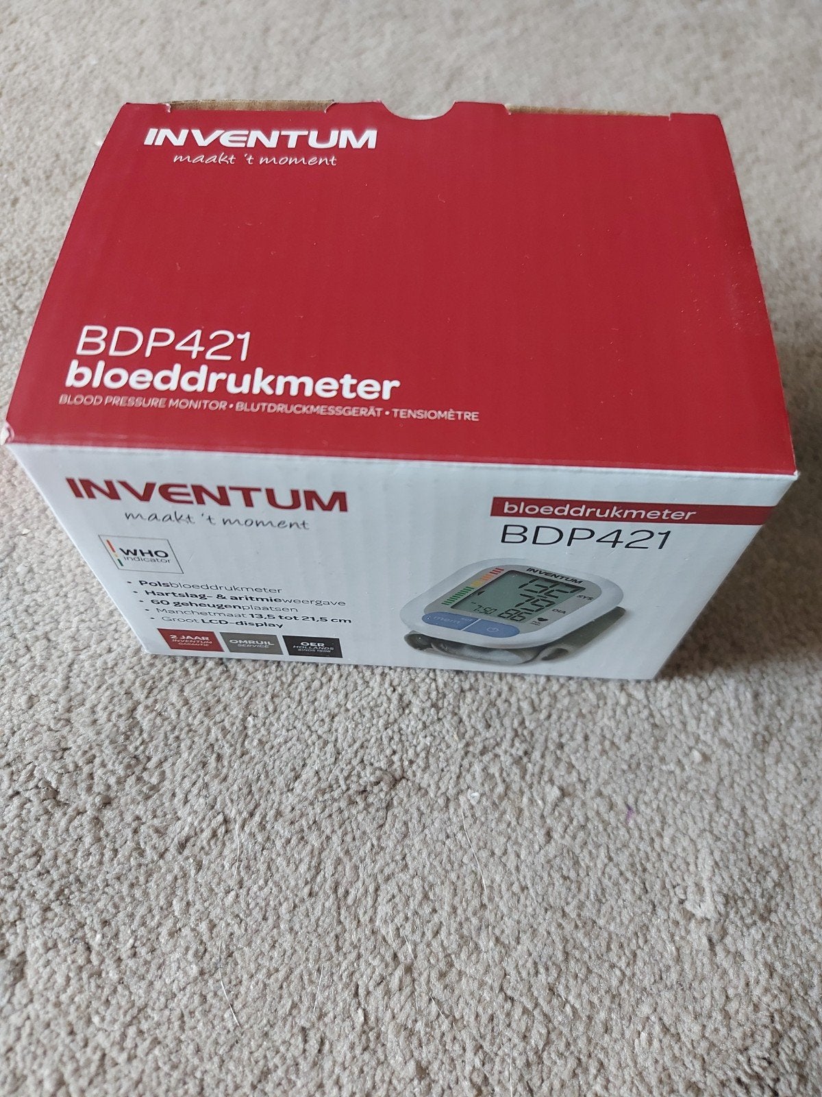 Inventum Bloeddrukmeter BDP421 NIEUW IN DE VERPAKKING, Ophalen, Overige typen