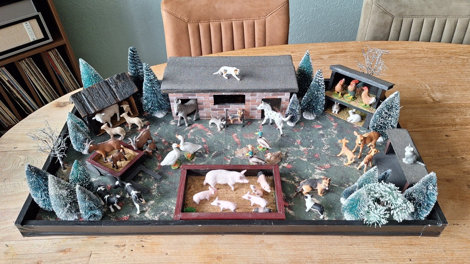 Scleich boerderijdieren, Verzamelen, Dierenverzamelingen, Ophalen, Zo goed als nieuw, Boerderijdier, Beeldje of Figuurtje
