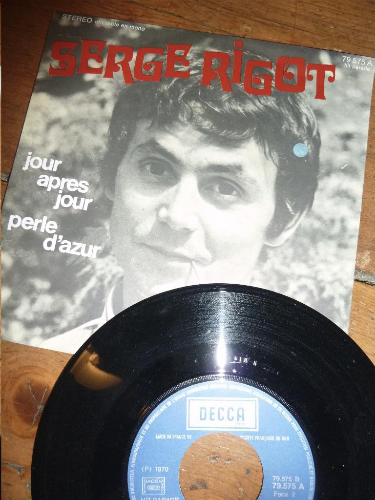 single SERGE RIGOT jour apres jour 1970, Ophalen of Verzenden, Gebruikt, Pop