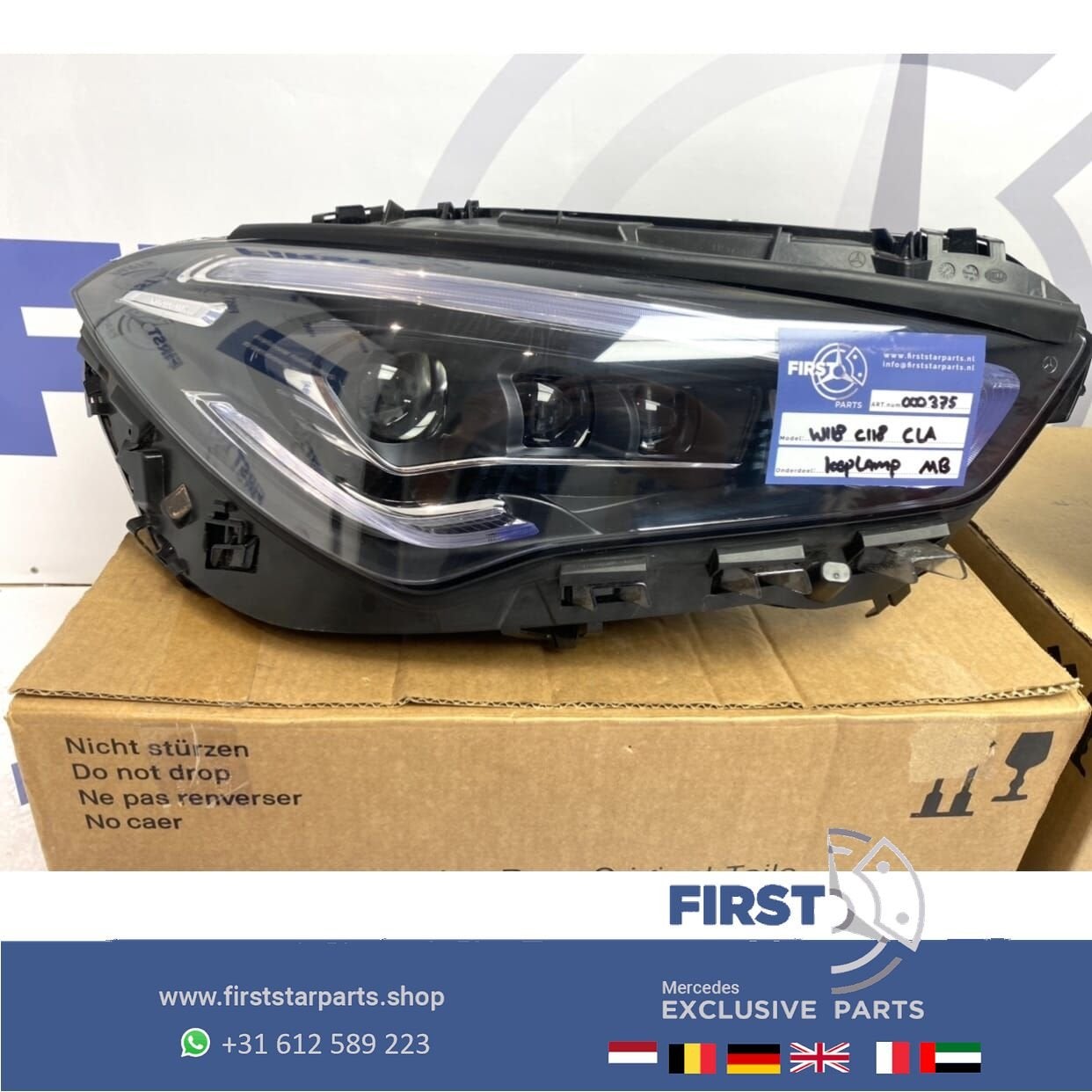 W118 CLA 35 45 AMG LED KOPLAMP MULTIBEAM RECHTS 2019-2021 OR, Gebruikt, -, Ophalen of Verzenden, -