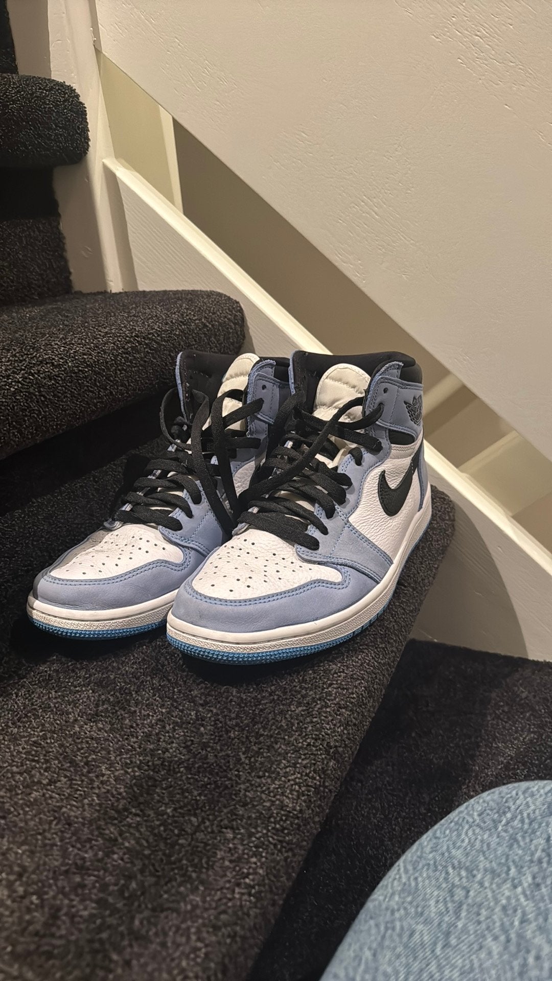 Nike Jordans blauw, Ophalen of Verzenden, Zo goed als nieuw, Blauw