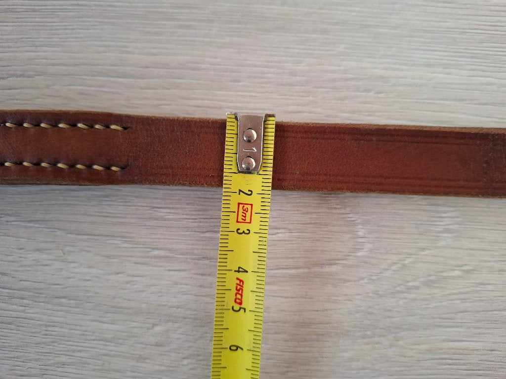 Leren frontriem - cognac, Dieren en Toebehoren, Paarden en Pony's | Hoofdstellen en Tuigage, Bruin, Ophalen of Verzenden, Zo goed als nieuw