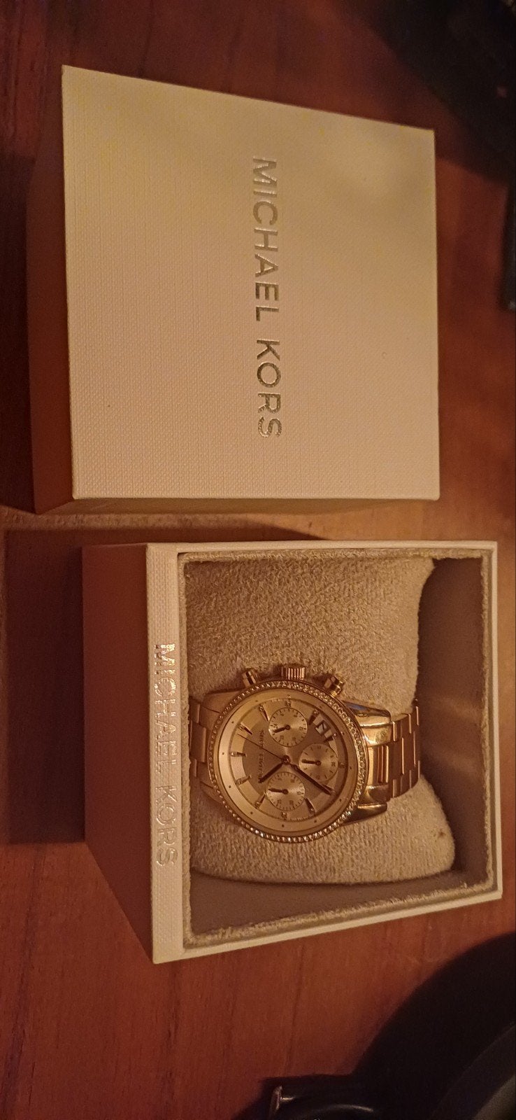 Michael Kors Horloge Goudkleurigs - Zo goed als ni, Staal, Staal, Polshorloge, Zo goed als nieuw