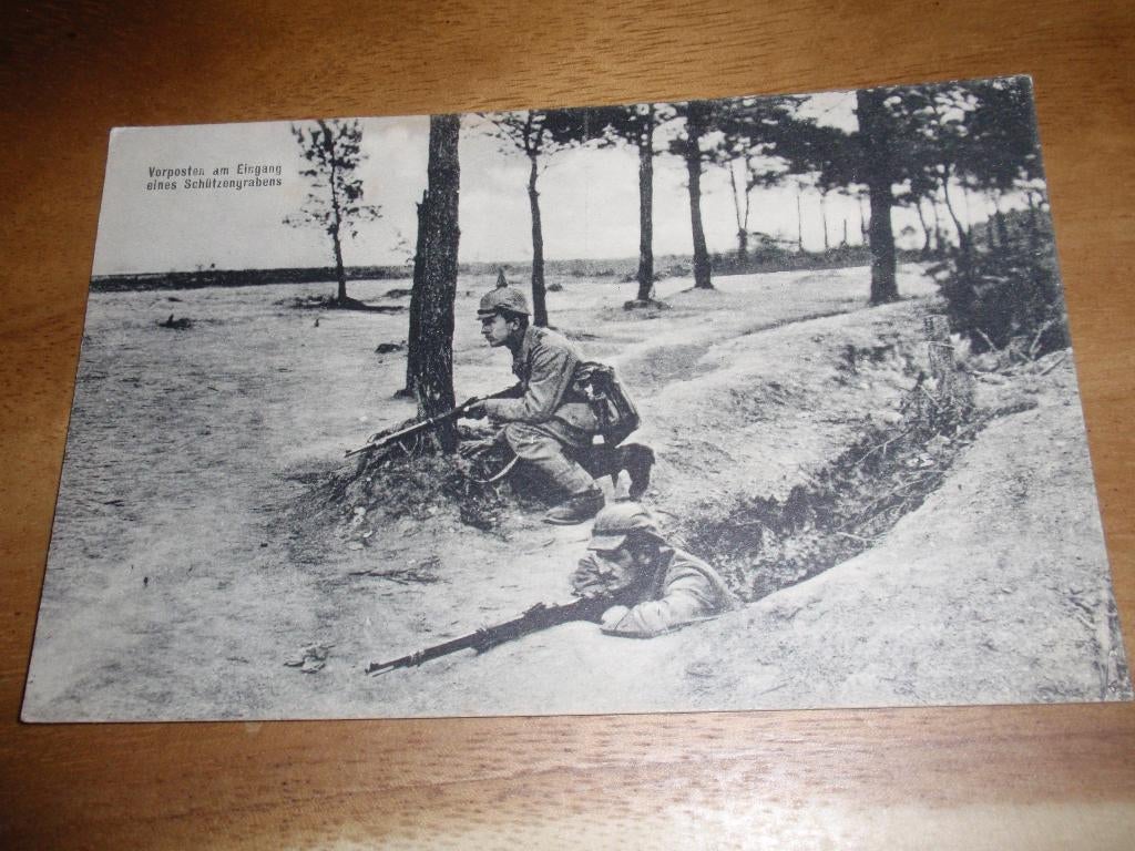 Voorpost Loopgraaf WO1 Militair Duitsland, Verzamelen, Verzenden, Voor 1920, Ongelopen, Politiek en Historie