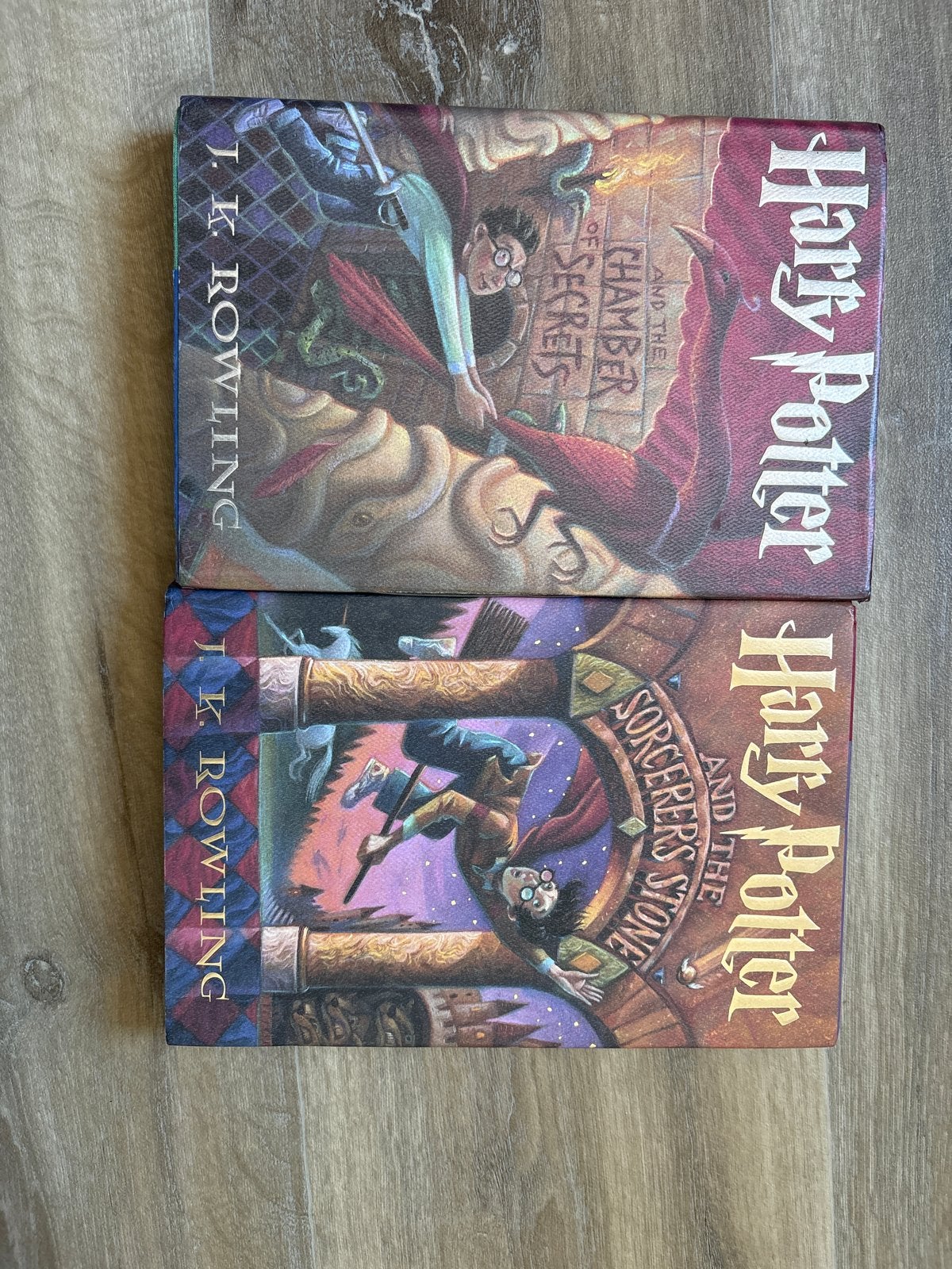 HP Sorcerer's Stone & Chamber of Secrets first edition US, Boeken, Fantasy, Gelezen, Ophalen of Verzenden