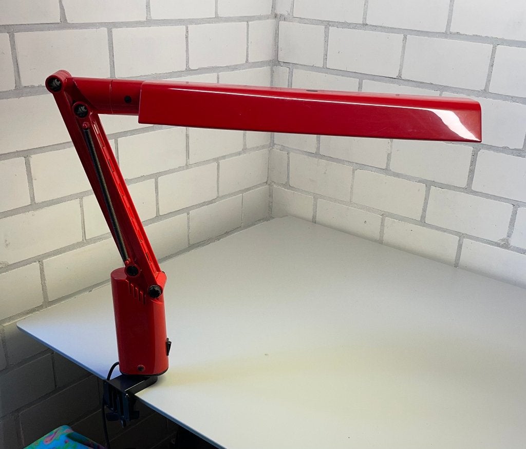 Lucifer bureaulamp A&E Design Fagerhults, Gebruikt, Ophalen of Verzenden, Rood, Design