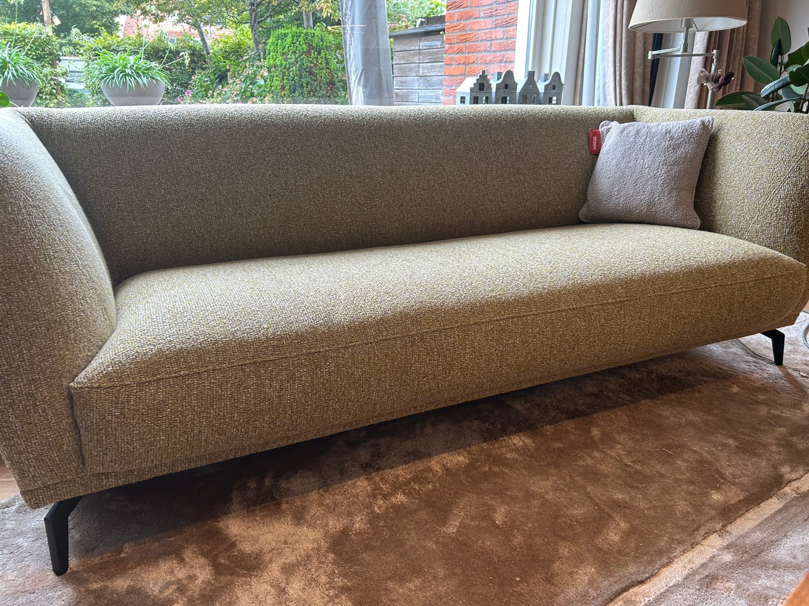 Montel Icarus 3-zitbank - ZGAN - Beige Pistachio, Ophalen, Driepersoons, 75 tot 100 cm, Zo goed als nieuw