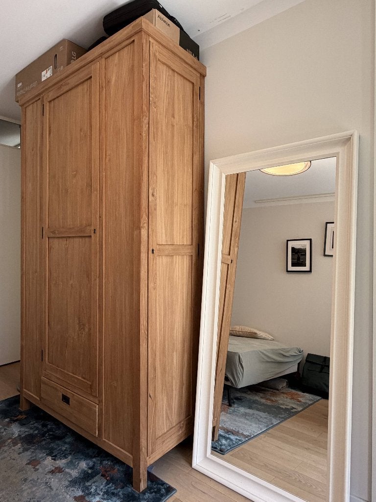 Vintage Solid Wood Wardrobe - ASAP!, Ophalen, Gebruikt, 100 tot 150 cm, 200 cm of meer