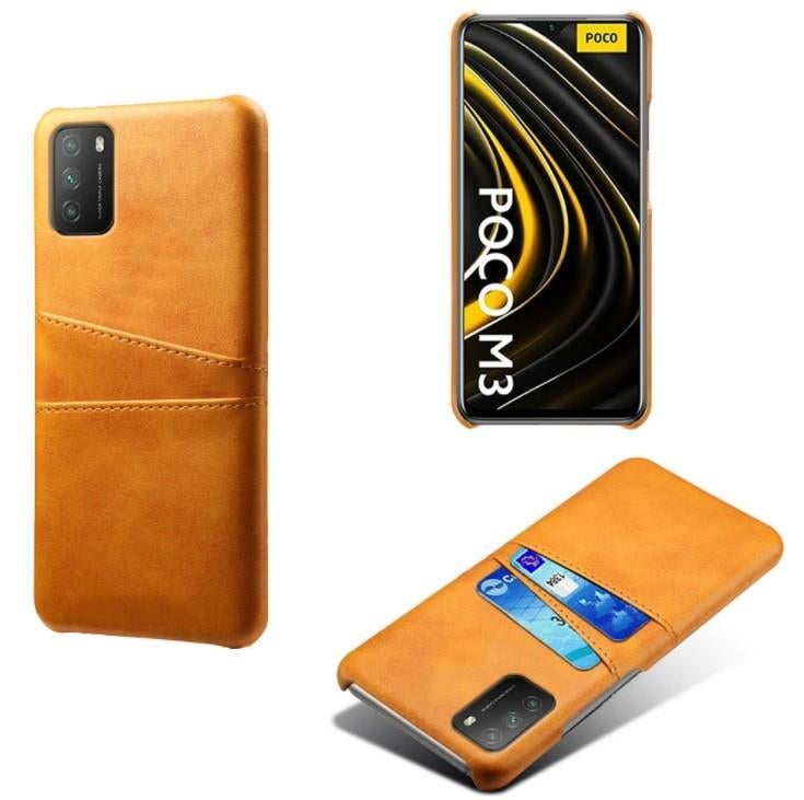 Backcover + Screenprotector voor Xiaomi Poco M3 _ Bruin, Verzenden, Nieuw, Hoesje of Tasje