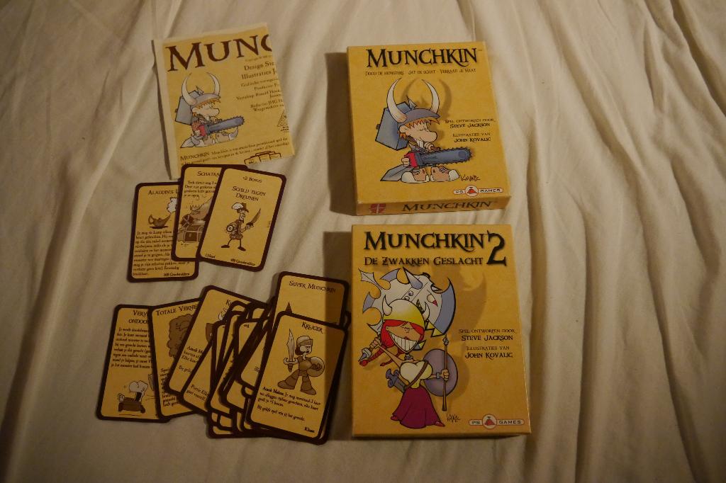 Munschkin Roleplay game met uitbreiding, Vijf spelers of meer, Ophalen of Verzenden, Gebruikt, Steve Jackson Games