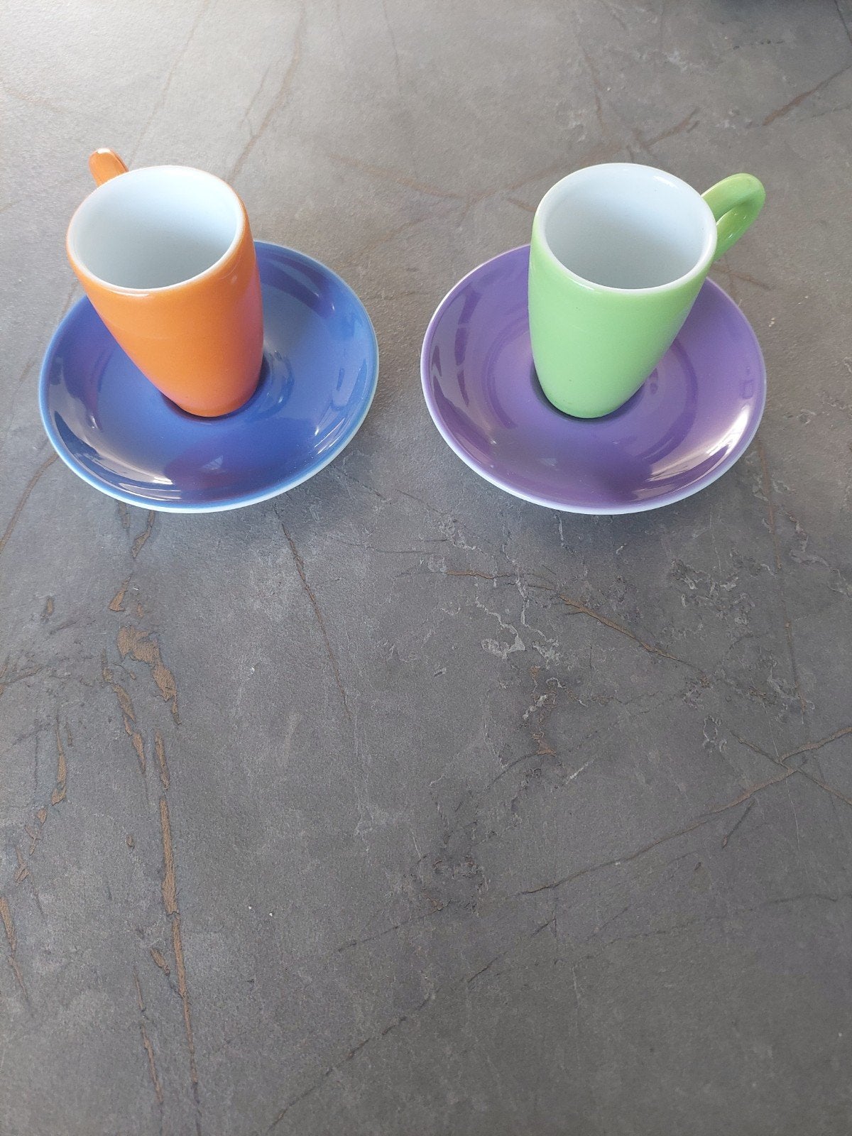Set van 2 vintage Walküre Germany kopjes en schoteltjes, Huis en Inrichting, Ophalen, Overige merken, Keramiek, Vintage