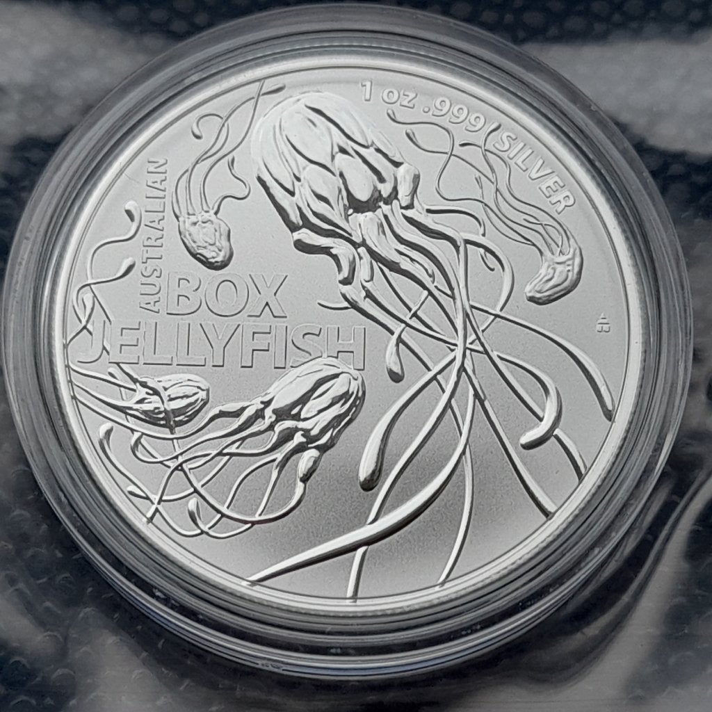2023 Box Jellyfish BU 1 oz silver, Ophalen of Verzenden, Zilver