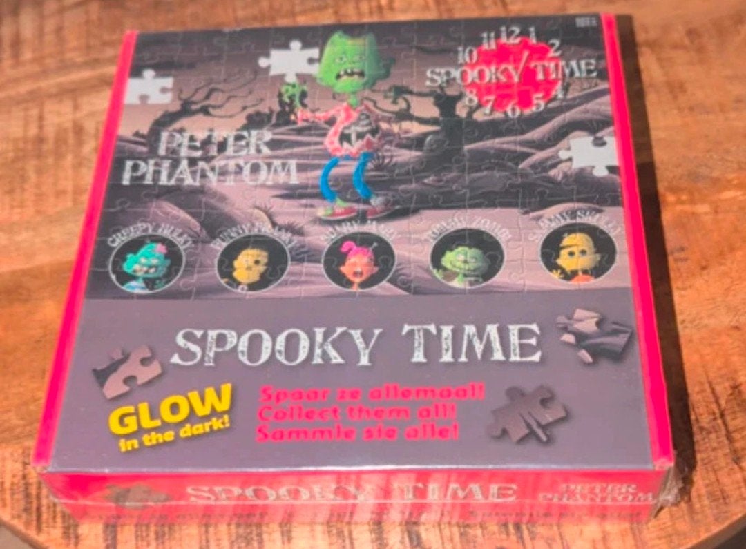 Peter Phantom Spooky Time Glow in the Dark Legpuzzel, Ophalen, Minder dan 500 stukjes, Gebruikt, Legpuzzel
