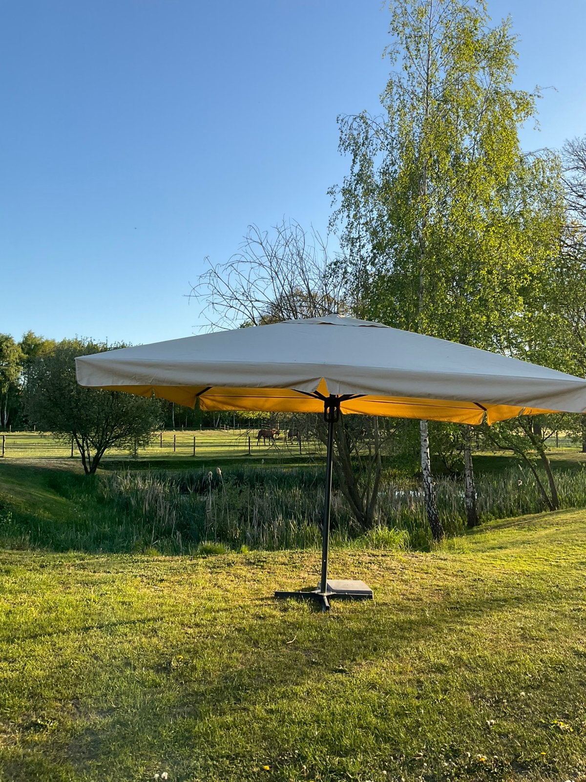 Horeca parasols 4x4m , merk madison, Ophalen, Overige categorieën