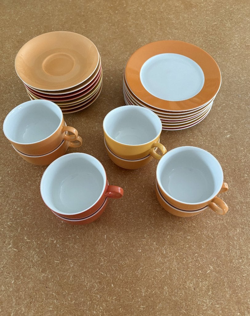 8 delig koffie servies Arzberg compleet met gebaksbordjes, Antiek en Kunst, Ophalen