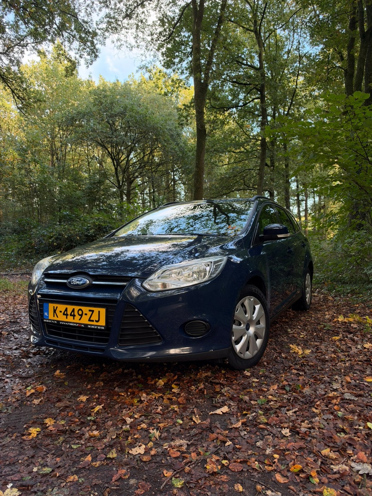 Ford Focus 1.6 Ti-vct 77KW Wagon 2012 Blauw, Auto's, 1596 cc, Stof, 4 cilinders, 1207 kg