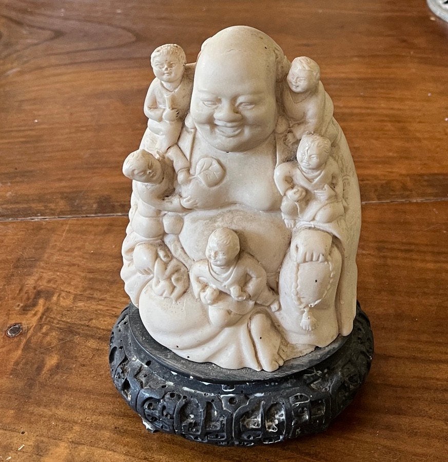 Lachende dikke boeddha met kinderen, Ophalen of Verzenden