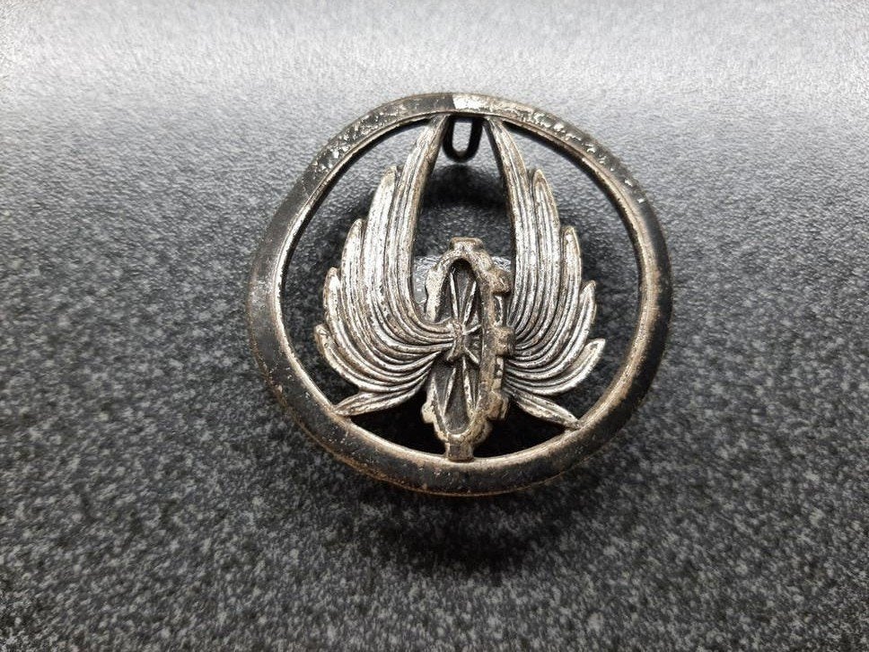 Frankrijk  - baret embl. / Transport  Railway., Ophalen of Verzenden, Landmacht, Overige gebieden, Embleem of Badge