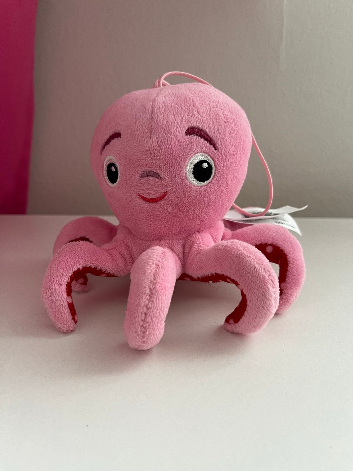 Roze octopus knuffel van Aqua Minis (Lidl), Overige karakters, Overige typen, Roze, Klein (minder dan 20 cm)