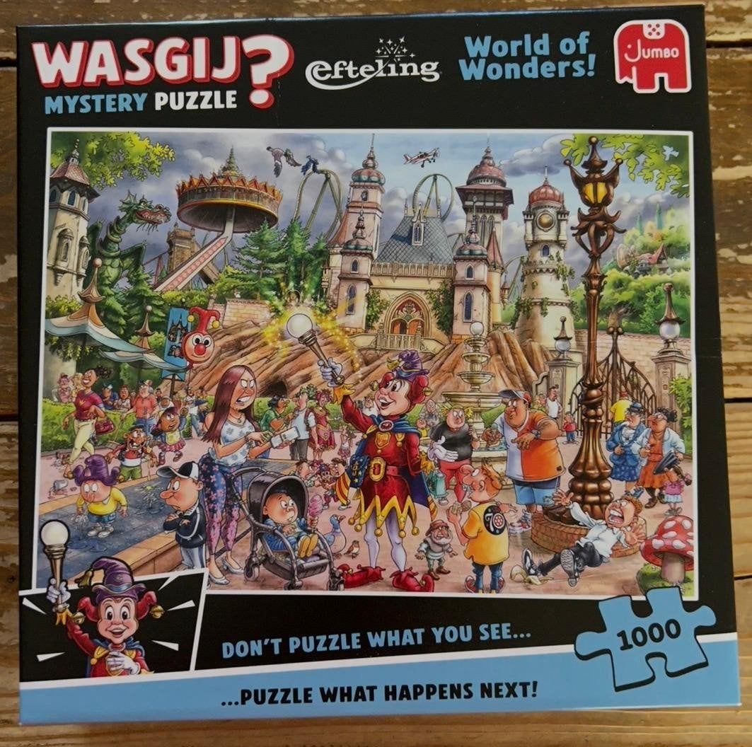 Te koop wasgij legpuzzel EFTELING, Ophalen of Verzenden, 500 t/m 1500 stukjes, Zo goed als nieuw, Legpuzzel