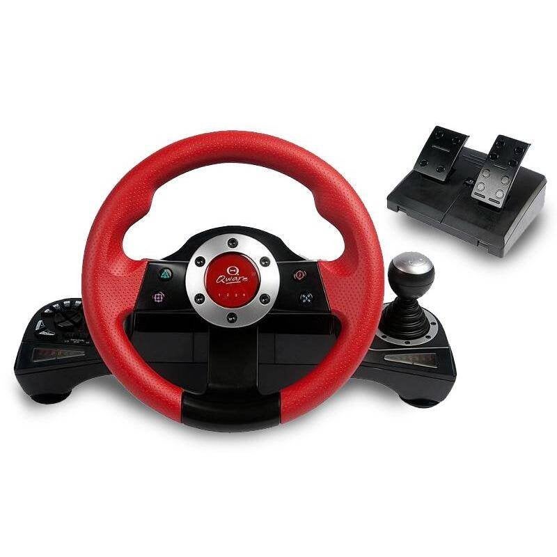 Stuur met Gaspedaal - Qware-PS2 en PS3, Spelcomputers en Games, Spelcomputers | Sony PlayStation Consoles | Accessoires, Ophalen of Verzenden