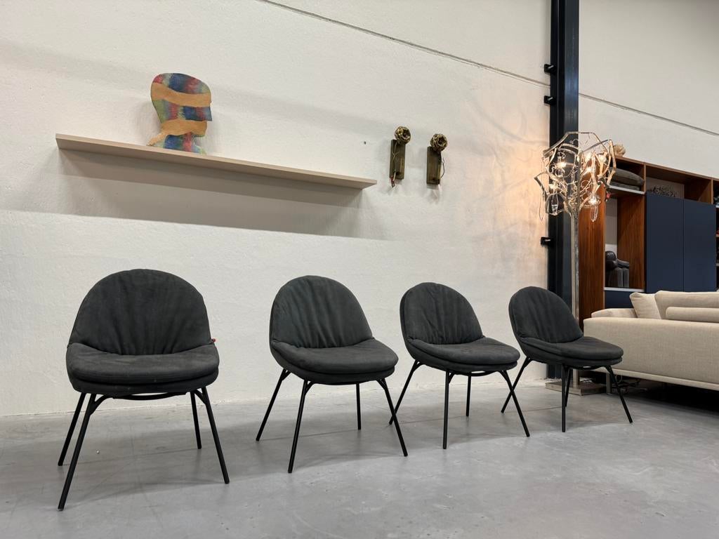 12 Nieuw Jess Design Curtis eetkamerstoel zwart leer Stoel