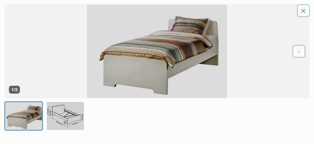 Eénpersoons bedomvouw 90x200 wit evt. mét lattenbodem, Huis en Inrichting, Ophalen, 90 cm, Eenpersoons, Wit