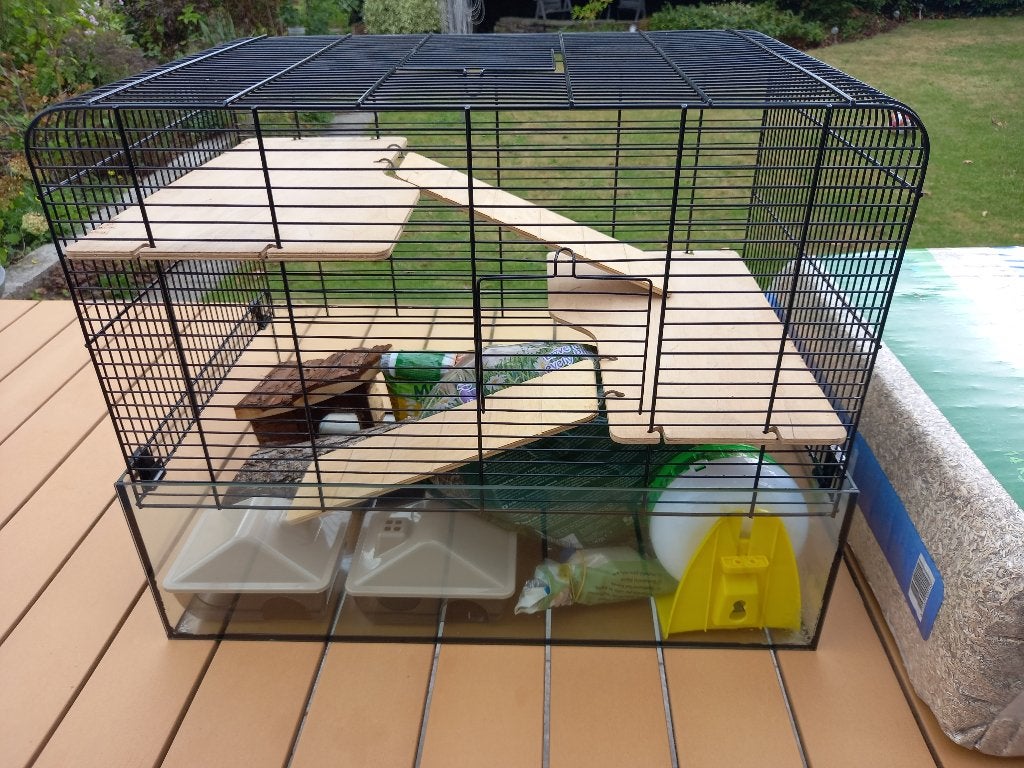 Hamsterkooi met toebehoren, Ophalen, Zo goed als nieuw, Overige typen