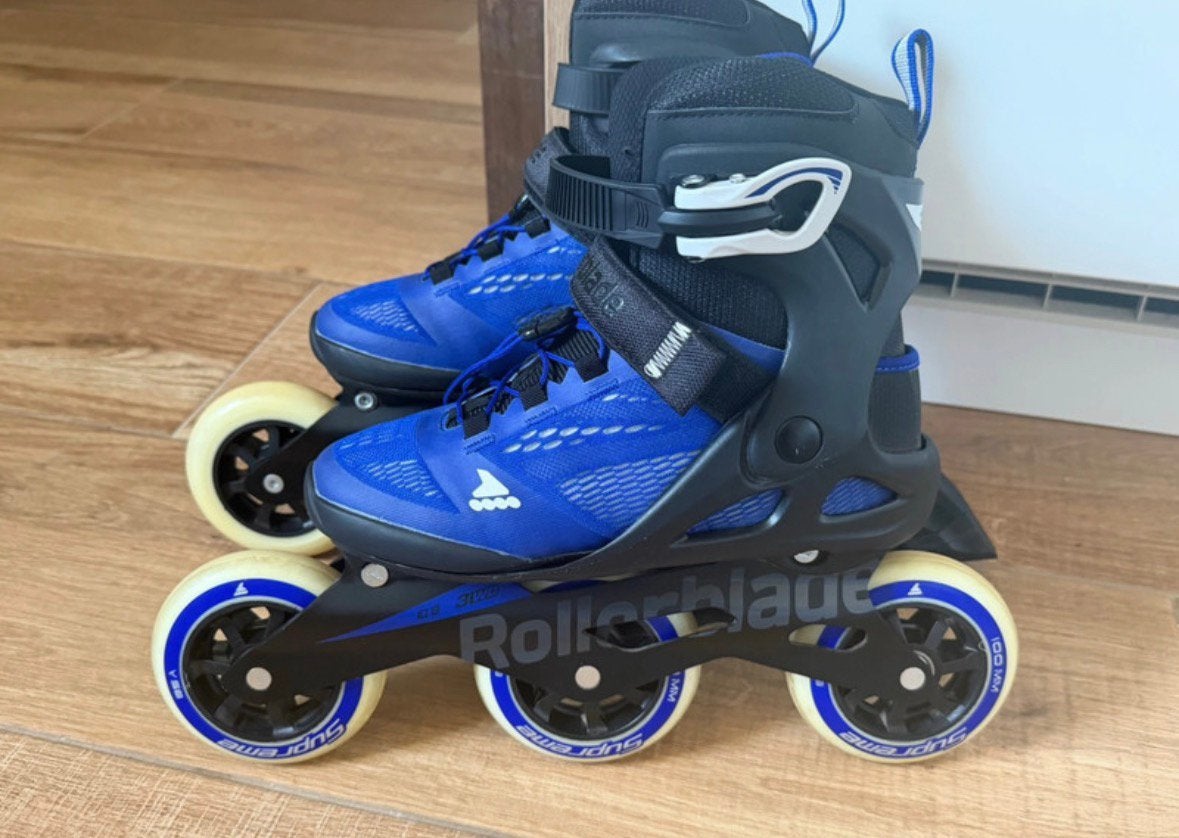 Prachtige blauwe Rollerblade Macroblade 90 skates - mt 37, Ophalen of Verzenden, Zo goed als nieuw, Dames
