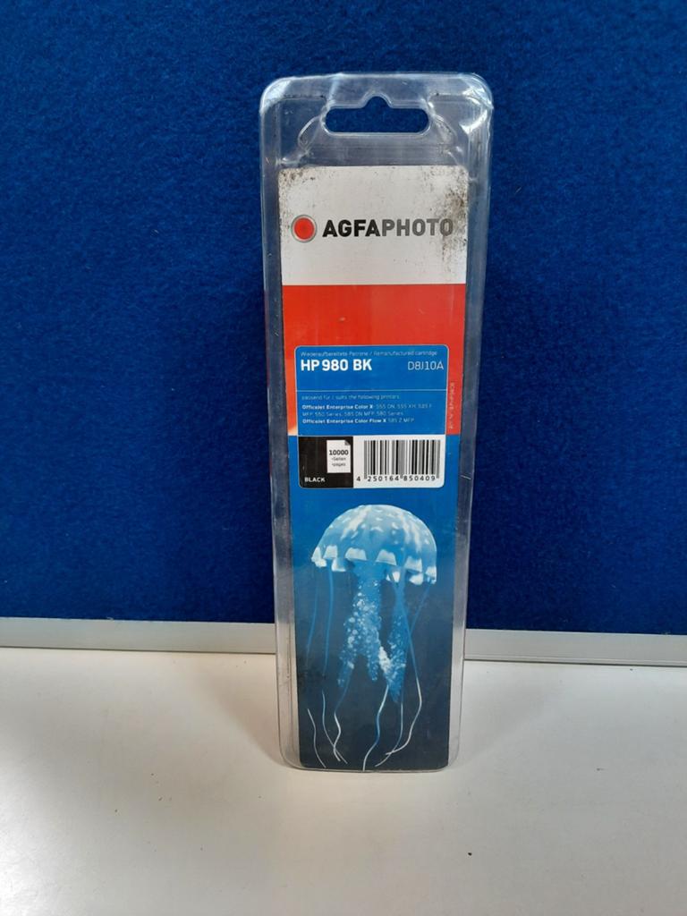 AGFAPHOTO HP 980 BK D8J10A Zwarte Inktcartridge, Computers en Software, Printerbenodigdheden, Nieuw, Cartridge, Ophalen of Verzenden