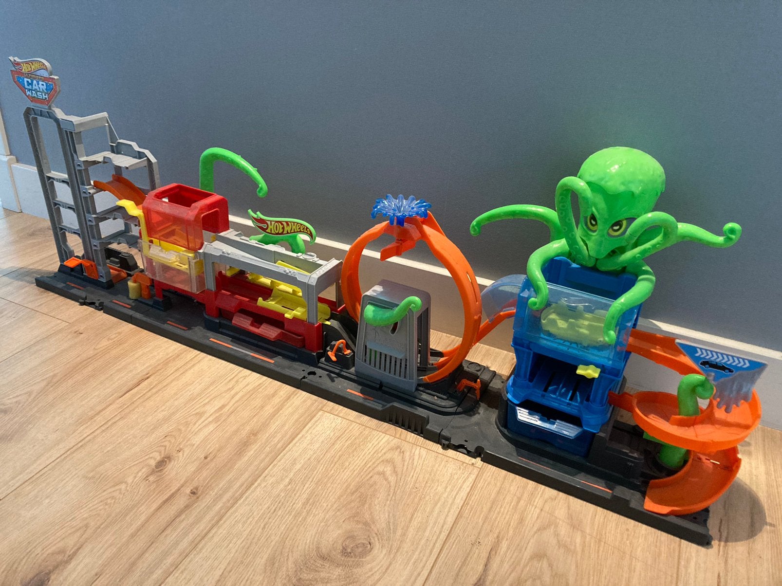 Hotwheels carwash, Ophalen, Gebruikt, Handmatig, Hot Wheels