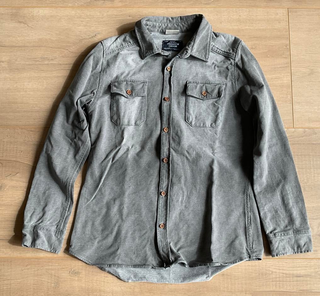 Zara jongens tricot blouse grijs maat 164, Ophalen of Verzenden, Zo goed als nieuw, Jongen, Overhemd of Blouse