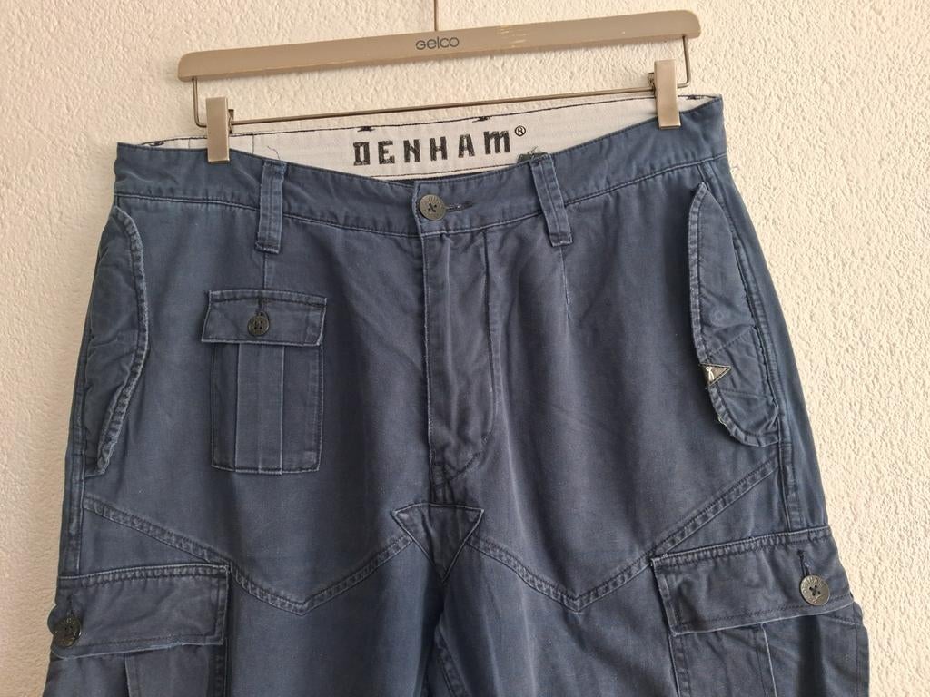 Denham Motion Parachute broek 31 L30, Ophalen of Verzenden, Zo goed als nieuw, Blauw