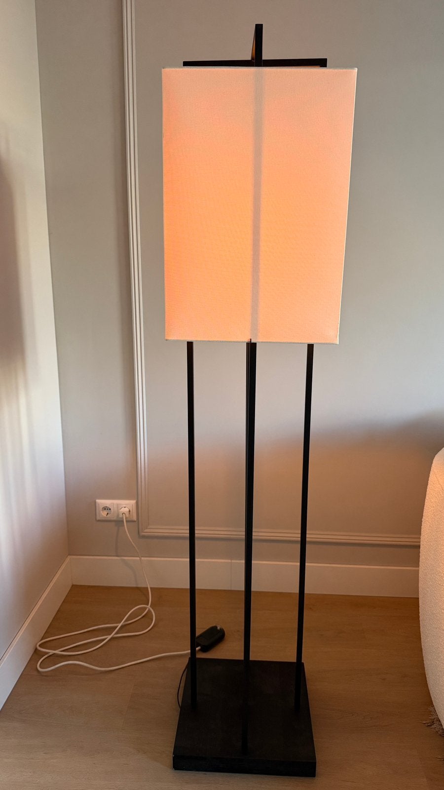 Set moderne designlampen – staande lamp en tafellamp, Ophalen, 100 tot 150 cm, E27 (groot), Zo goed als nieuw