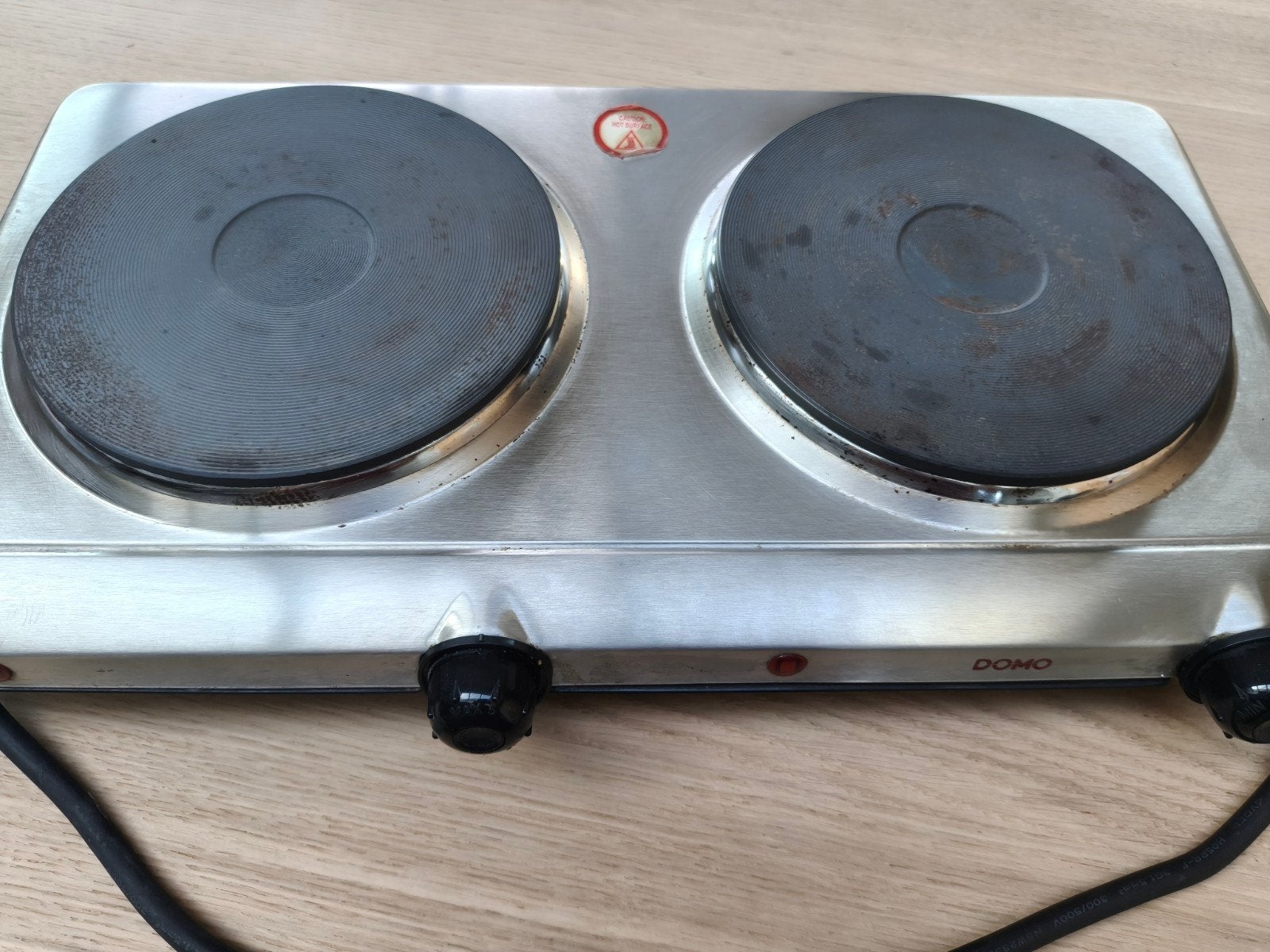 Domo Elektrische Kookplaat 3000W - Nog in prima staat, Gebruikt, 3 kookzones of minder, Ophalen of Verzenden, Vrijstaand