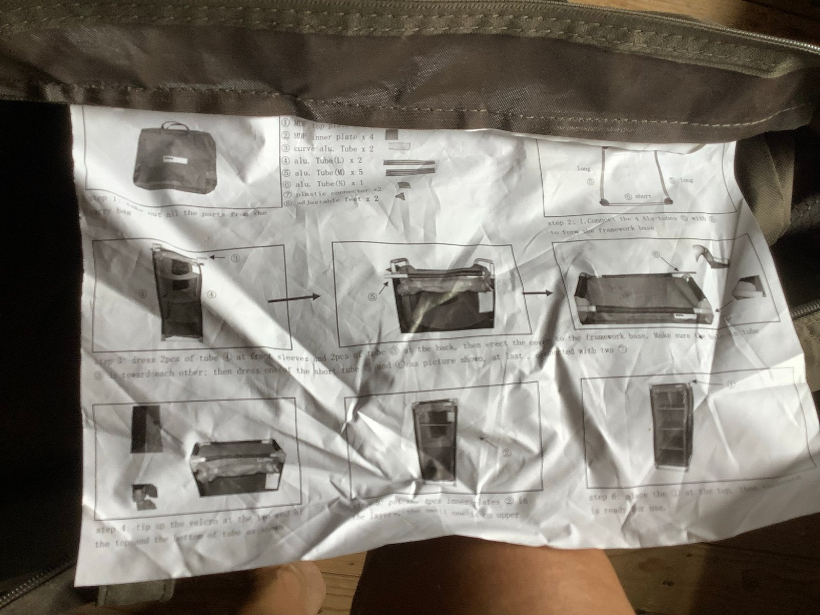 Kampeerkast EuroTrail voor tunneltent met gebogen achterkant, Ophalen of Verzenden, Gebruikt