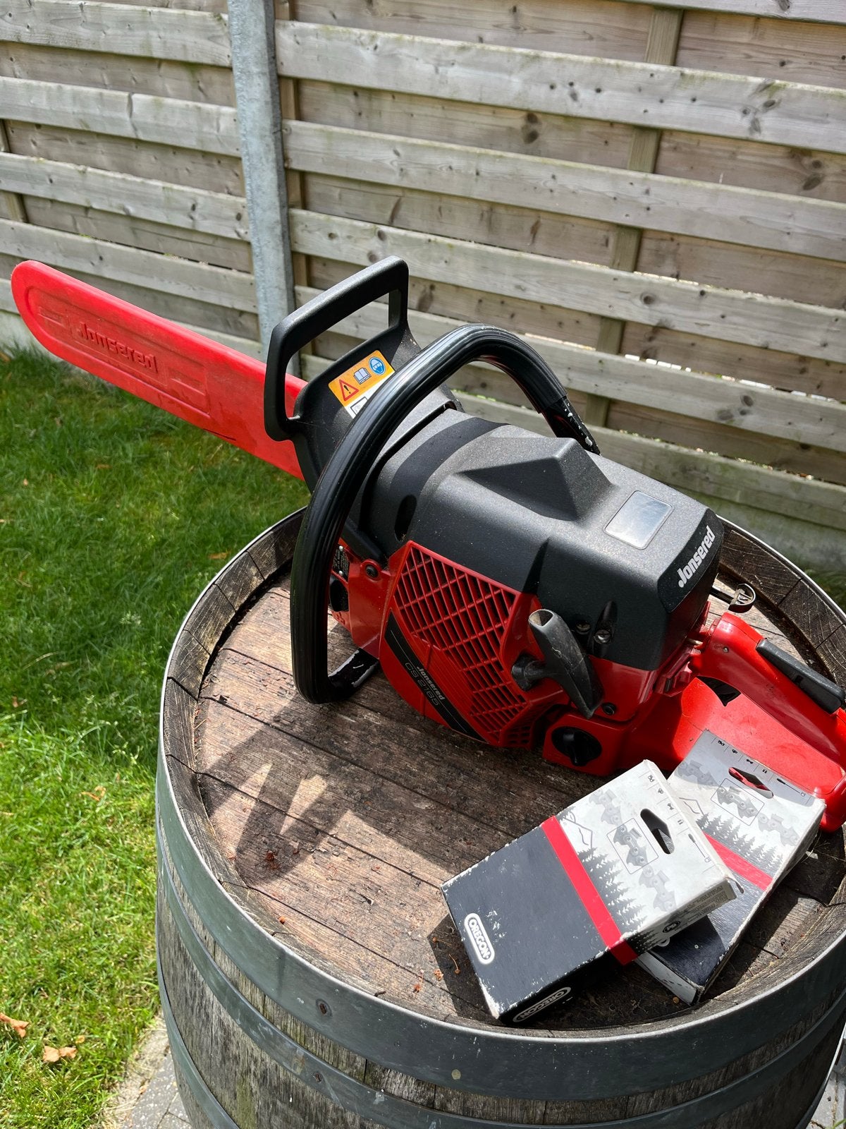 Jonsered CS 2165 Turbo Kettingzaag - Krachtig en Betrouwbaar, Ophalen, Gebruikt, 70 mm of meer, Kettingzaag