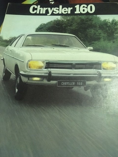 Chrysler 160 originele brochure/auto folder '72 '73, Ophalen of Verzenden, Zo goed als nieuw, Overige merken