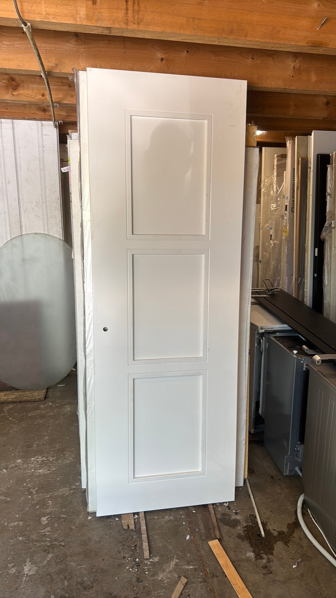 Opdek paneeldeur 78x231.5 cm rechtshangend nr 406, Ophalen, Minder dan 80 cm, 215 cm of meer, Binnendeur