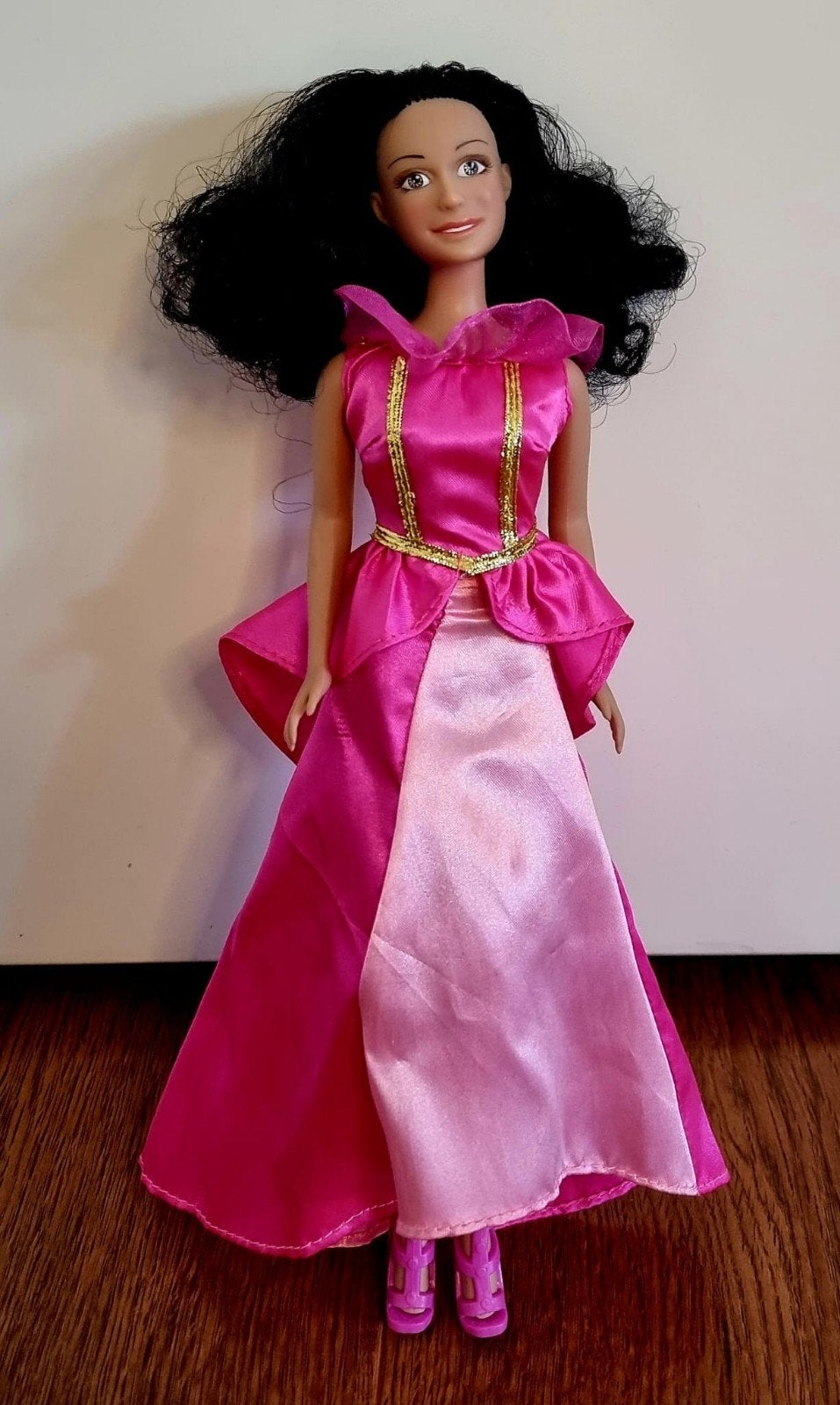 Roos van prinsessia met 2 roze jurken (Barbie), Ophalen, Gebruikt, Barbie