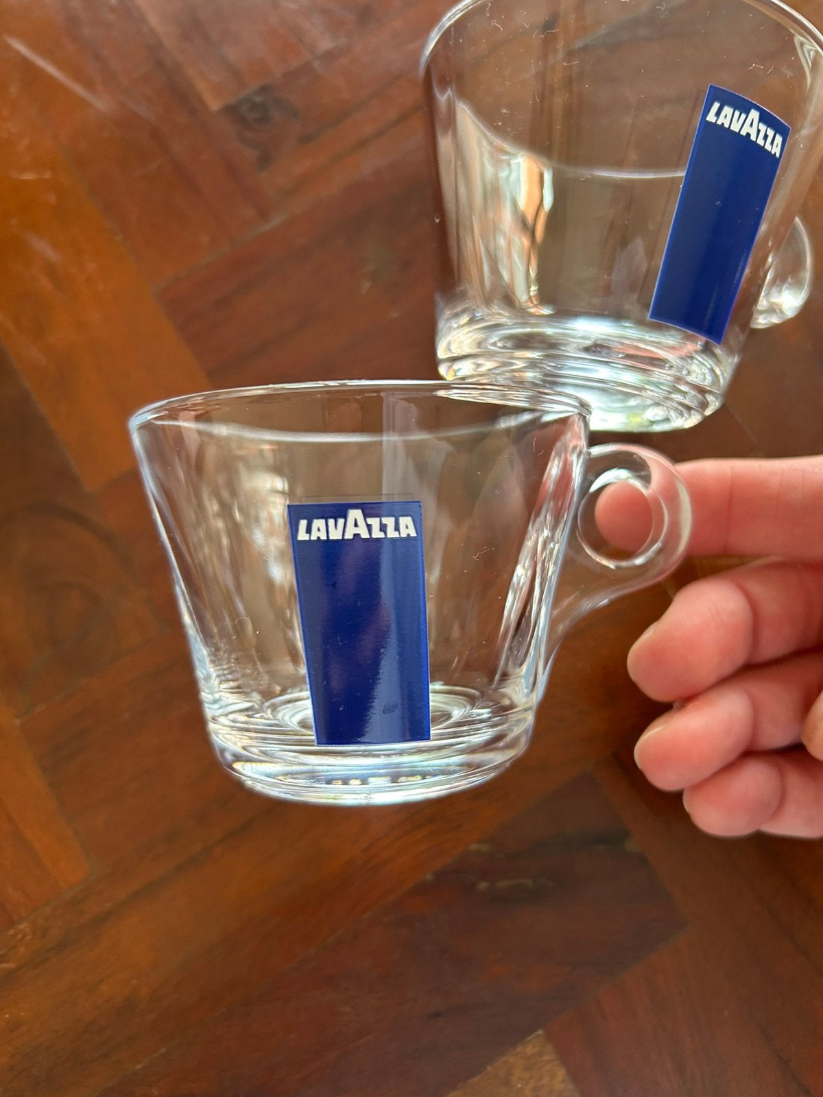 Lavazza 4 glazen lungo kojes nieuw, Glas of Glazen, Nieuw, Ophalen of Verzenden, Glas