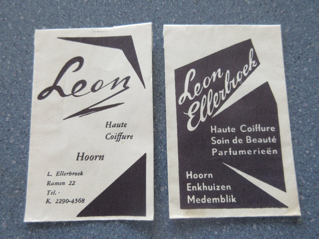 2 x Hoorn, haute coiffure Leon Ellerbroek, Verzenden, Nederland