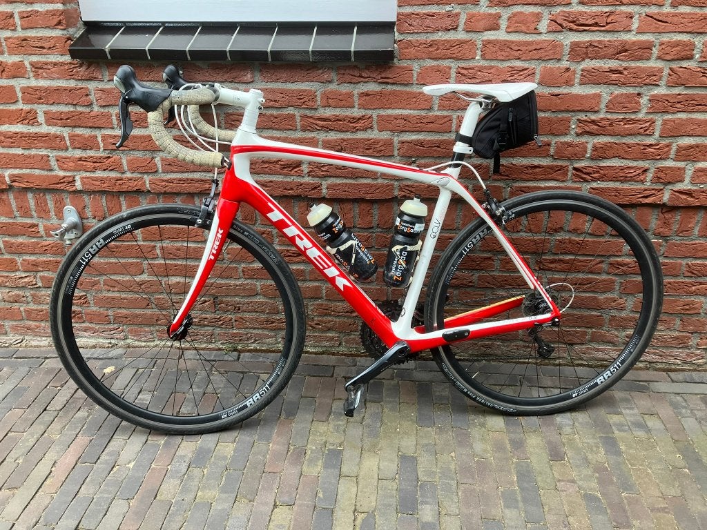 TREK Domane 5.2 racefiets, 28 inch, Gebruikt, Velgrem, 49 tot 53 cm