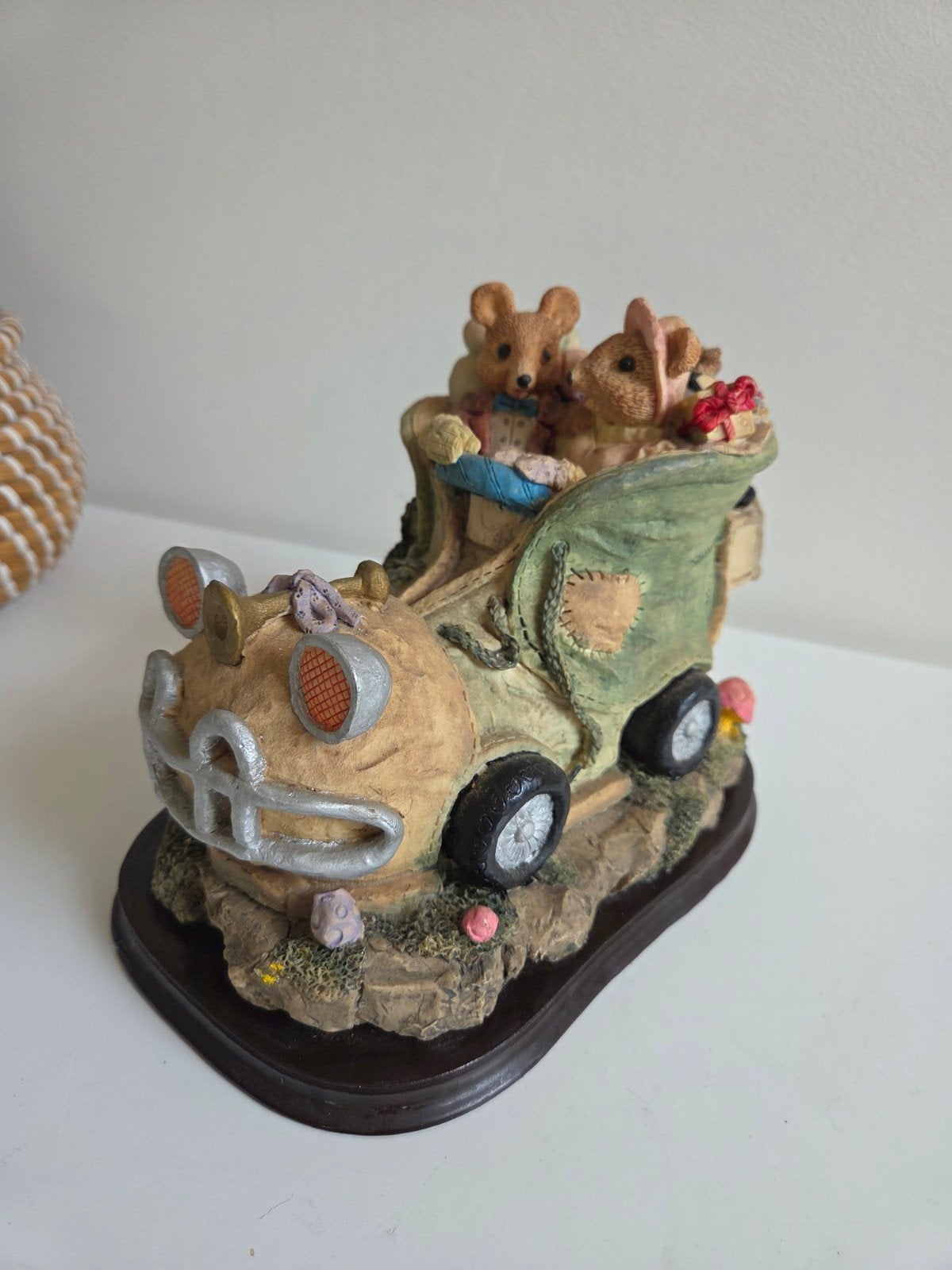Decoratieve lamp met Muizen in een rijdende schoen., Gebruikt, Meerkleurig, Overige materialen, Overige stijlen