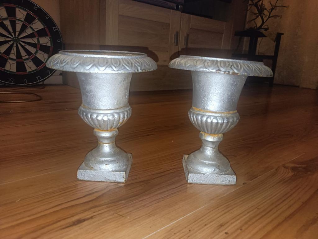 Antieke gietijzeren vazen, Antiek en Kunst, Ophalen of Verzenden